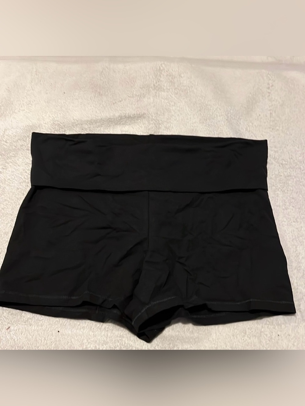 SKIMS Black Swim Coverup Shorts